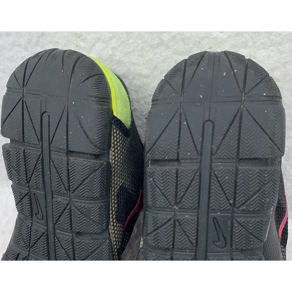 Nike Free Bionic Running Shoes Womens 7.5 Black Pink Green Lightweight 599269063 - Picture 9 of 11